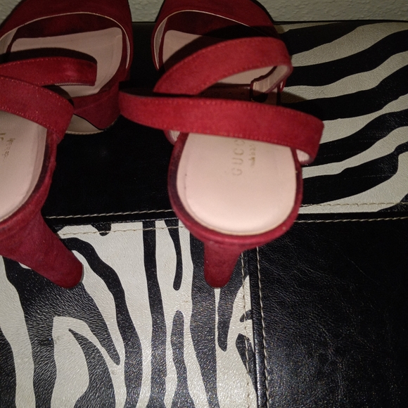 Gucci Platform Suede Heels Kid Scamosciato - Picture 10 of 15